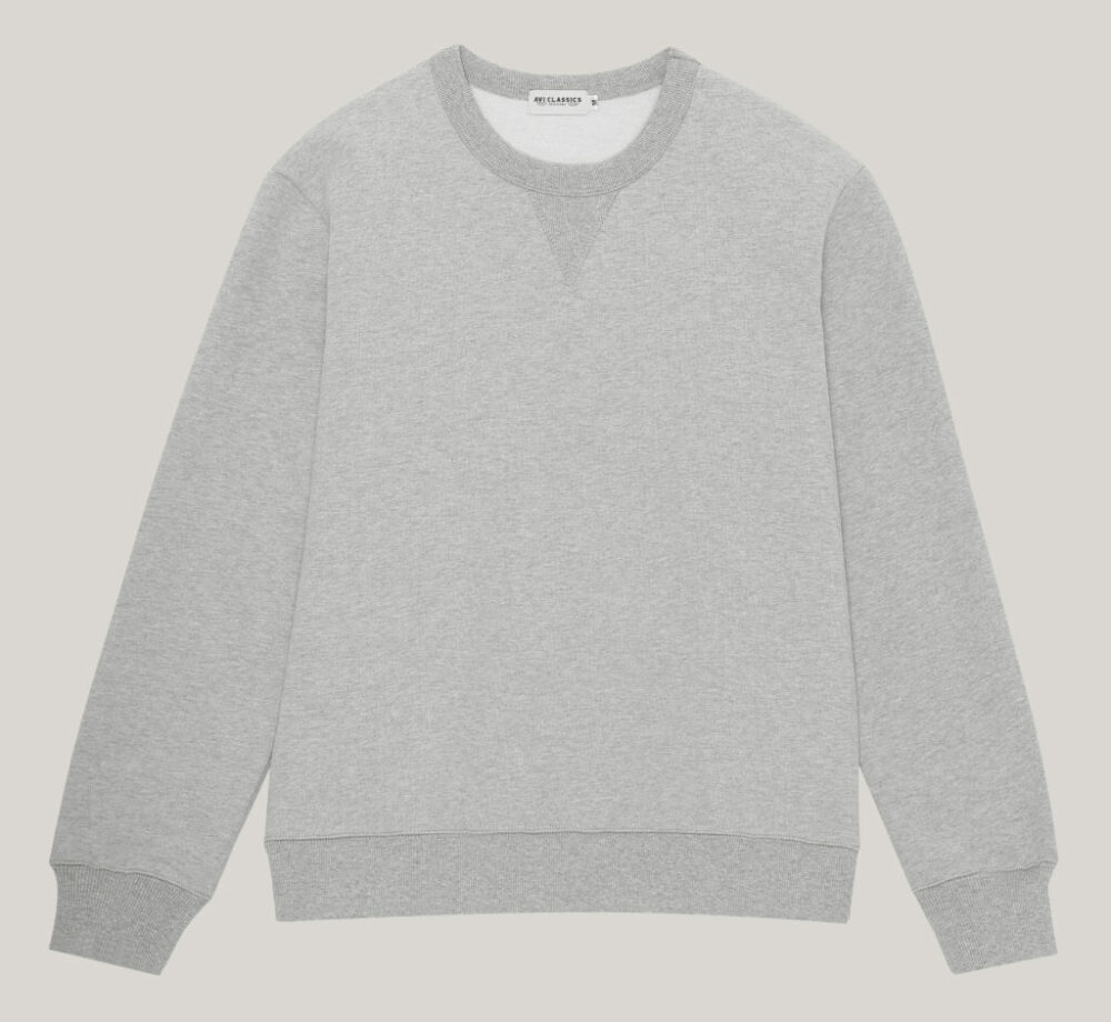 Heavyweight V Sweatshirt - Cotton - Grey
