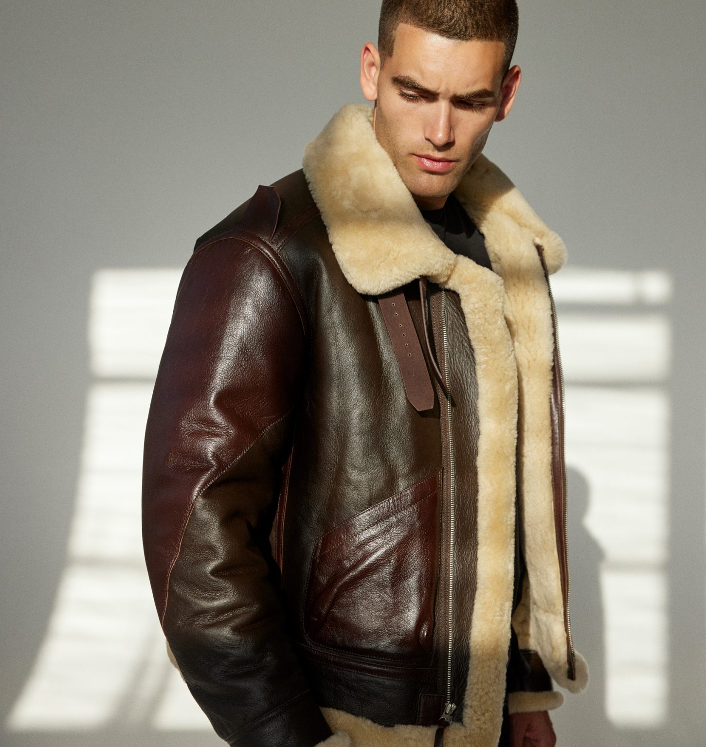 B-3 Flight Jacket - Sheepskin Leather - AVI LEATHER