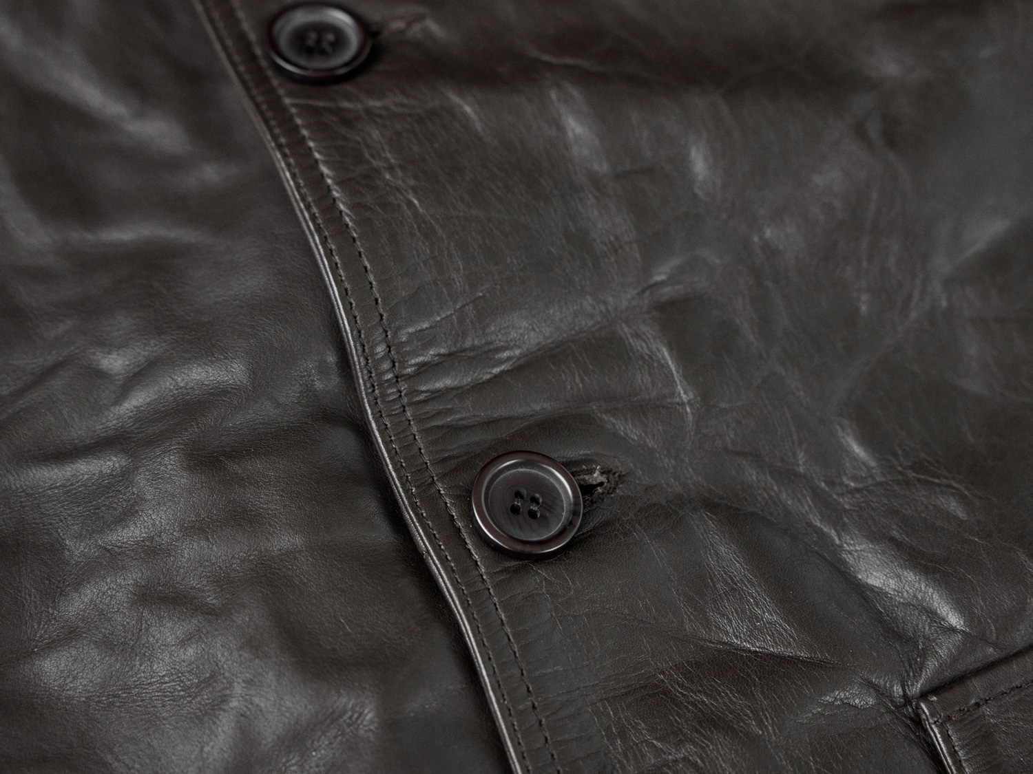Cossack Jacket - Horsehide Leather - AVI LEATHER