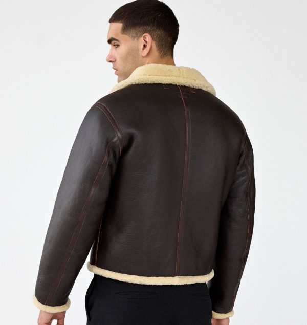 D1 flight jacket in shearling