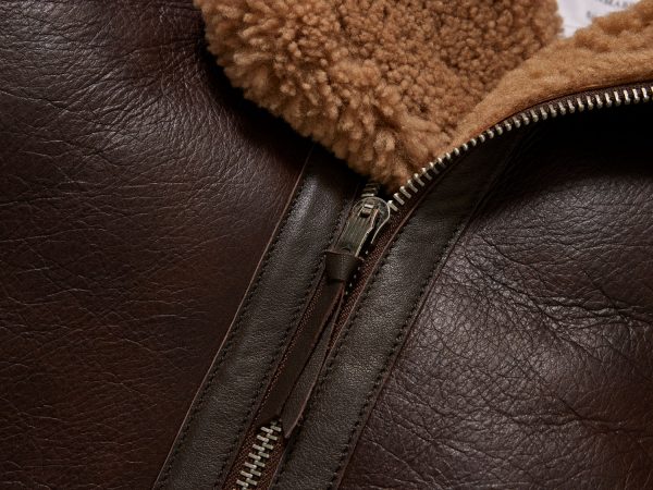 shearling bomber jacket